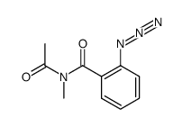 N-acetyl-2-azido-N-methylbenzamide结构式
