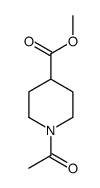 1-Acetyl-piperidine-4-carboxylic acid Methyl ester结构式