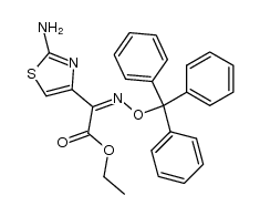 ethyl (2-aminothiazol-4-yl)-2-(Z)-(trityloxyimino)acetate Structure