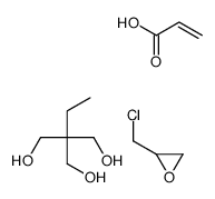 2-(chloromethyl)oxirane,2-ethyl-2-(hydroxymethyl)propane-1,3-diol,prop-2-enoic acid结构式
