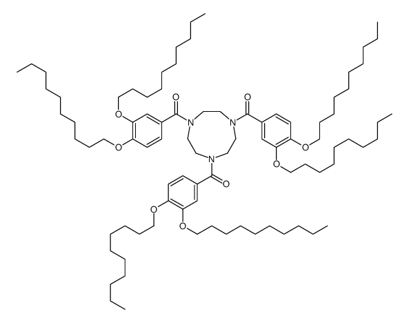 [4,7-bis(3,4-didecoxybenzoyl)-1,4,7-triazonan-1-yl]-(3,4-didecoxyphenyl)methanone结构式