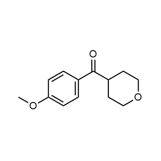 4-(4-甲氧基苯甲酰基)噁烷结构式