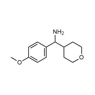 (4-甲氧基苯基)(四氢-2H-吡喃-4-基)甲胺结构式
