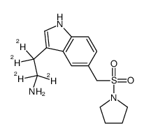 Didesmethyl Almotriptan-d4 Structure