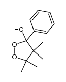 3-hydroxy-3-phenyl-4,4,5,5-tetramethyl-1,2-dioxolane结构式