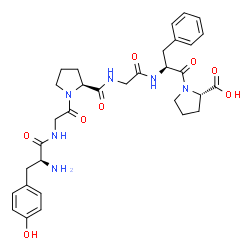 tyrosyl-glycyl-prolyl-glycyl-phenylalanyl-proline structure