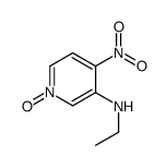 3-乙基氨基-4-硝基吡啶 N-氧化物结构式