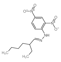 Hexanal, 2-ethyl-,2-(2,4-dinitrophenyl)hydrazone结构式