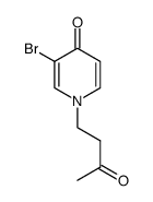 3-bromo-1-(3-oxobutyl)pyridin-4(1H)-one Structure