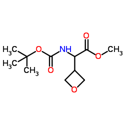 methyl 2-{[(tert-butoxy)carbonyl]amino}-2-(oxetan-3-yl)acetate Structure