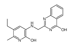 2-[[(5-ethyl-6-methyl-2-oxo-1H-pyridin-3-yl)amino]methyl]-1H-quinazolin-4-one Structure