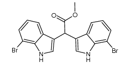 methyl bis(7-bromo-1H-indole-3-yl)acetate Structure