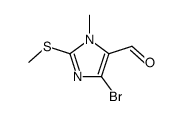 4-Bromo-1-methyl-2-(methylthio)imidazole-5-carboxaldehyde Structure