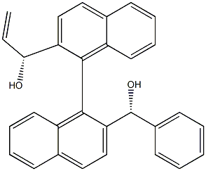 (alpha2R,alpha2’R,1S)-alpha2-Ethenyl-alpha2’-phenyl-[1,1’-binaphthalene]-2,2’-dimethanol Structure
