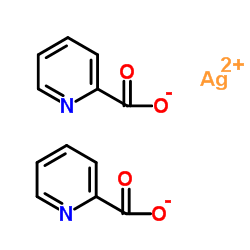 皮考啉酸银(II)结构式