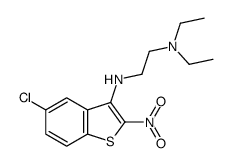 N-(5-chloro-2-nitro-1-benzothiophen-3-yl)-N',N'-diethylethane-1,2-diamine Structure