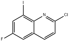 2-chloro-6-fluoro-8-iodoquinoline Structure