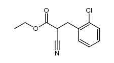 ethyl 2-(o-Chlorobenzyl)-Cyanoacetate Structure