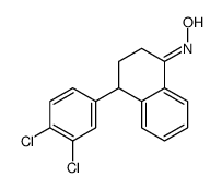 4-(3,4-二氯苯基)-3,4-二氢-2H-萘-1-酮 肟结构式