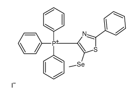(5-methylselanyl-2-phenyl-1,3-thiazol-4-yl)-triphenylphosphanium,iodide结构式