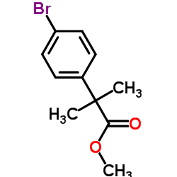 Methyl 2-(4-bromophenyl)-2-methylpropanoate Structure