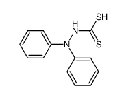 3,3-diphenyl-dithiocarbazic acid Structure