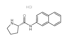 L-PROLINE BETA-NAPHTHYLAMIDE HYDROCHLORIDE structure