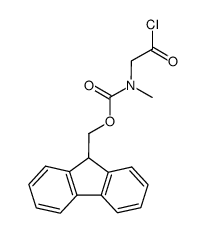 N-Fmoc-sarcosine acid chloride Structure