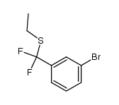((3-bromophenyl)difluoromethyl)(ethyl)sulfane Structure