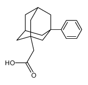 2-(3-phenyl-1-adamantyl)acetic acid Structure