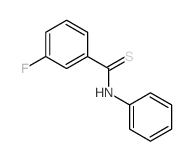Benzenecarbothioamide,3-fluoro-N-phenyl- structure