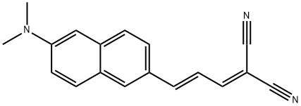 (E)-2-(3-(6-(dimethylamino)naphthalen-2-yl)allylidene)malononitrile Structure