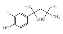Phenol,2-chloro-4-(1,1,3,3-tetramethylbutyl)- Structure