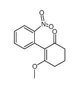 3-methoxy-2-(2-nitrophenyl)-2-cyclohexen-1-one结构式