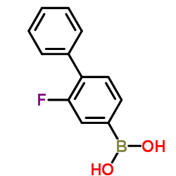 2-氟联苯基-4-硼酸结构式
