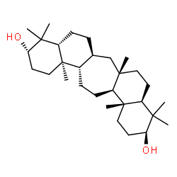 C(14a)-Homo-27-norgammacerane-3β,21α-diol structure