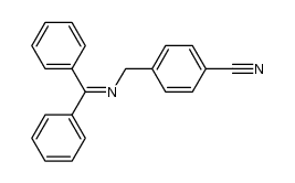 N-(diphenylmethylene)-4-cyanobenzylamine Structure