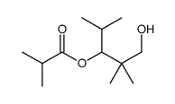 3-hydroxy-2,2-dimethyl-1-(1-methylethyl)propyl isobutyrate structure