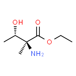 D-Isovaline, 3-hydroxy-, ethyl ester, (3S)-rel- (9CI)结构式