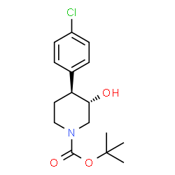 反 (±)叔-丁基 4-(4-氯苯基)-3-羟基哌啶-1-羧酸酯图片