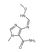 4-{[(methoxyamino)methylene]amino}-1-methyl-1H-imidazole-5-carboxamide Structure