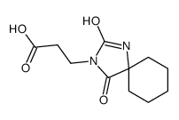 3-(2,4-二氧代-1,3-二氮杂螺[4.5]-3-癸基)丙酸结构式
