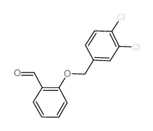2-[(3,4-二氯苄基)氧基]苯甲醛结构式
