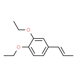 Benzene, 1,2-diethoxy-4-(1-propenyl)-, (E)- (9CI)结构式