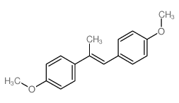 Benzene,1,1'-(1-methyl-1,2-ethenediyl)bis[4-methoxy-结构式