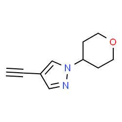 4-乙炔基-1-(4-四氢吡喃基)-1H-吡唑结构式