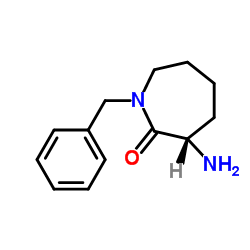 (S)-3-氨基-1-苄基氮杂环庚烷-2-酮结构式