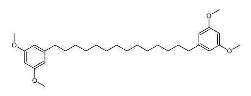 1-[14-(3,5-dimethoxyphenyl)tetradecyl]-3,5-dimethoxybenzene结构式