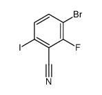 3-Bromo-2-fluoro-6-iodobenzonitrile structure