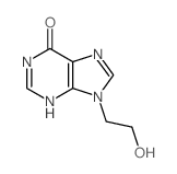 6H-Purin-6-one,1,9-dihydro-9-(2-hydroxyethyl)-结构式